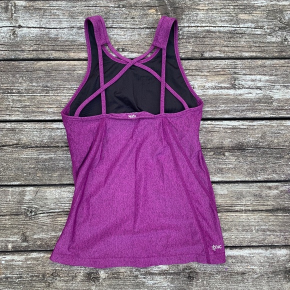 NWOT Tonic Open Back crisscross Detail Workout Tank, Xs - Picture 2 of 3